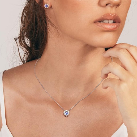 14k Dancing Precious Diamond Gemstone Earrings Fine Jewelry - Picture 11 of 12